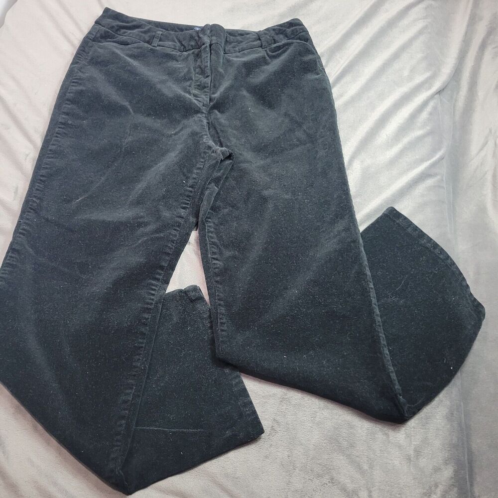 Westbound Pants Women 12 Straight Leg Black Pocket Stretch Warm Corduroy Comfort